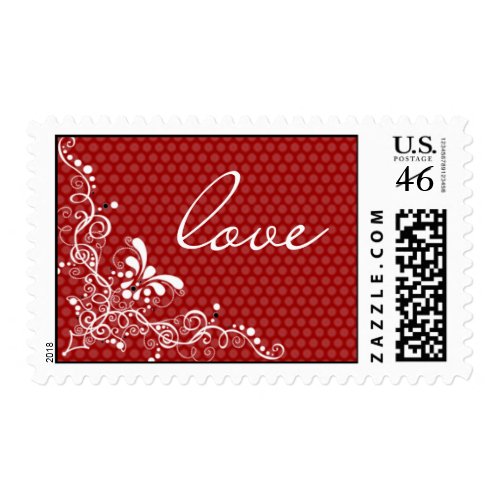 Ornate Love Wedding Postage stamp