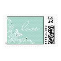 Ornate Love Wedding Postage Stamp