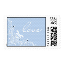 Ornate Love Wedding Postage Stamp