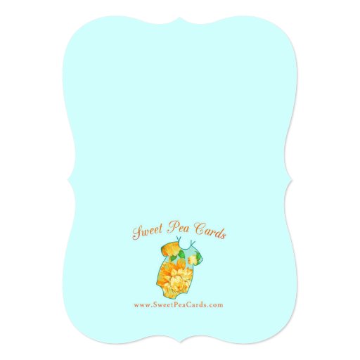 Ornate Luau Baby Shower Invitation