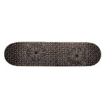 Ornate metal grate skateboards