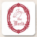 Ornate Oval Joy to the World Coaster