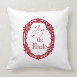 Ornate Oval Joy to the World Pillows