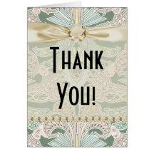 ornate pastel art nouveau pattern art cards