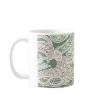 ornate pastel art nouveau pattern art mug