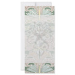 ornate pastel art nouveau pattern art customized rack card