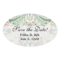 ornate pastel art nouveau pattern art stickers