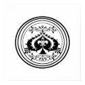 Ornate Poker Art Design posters