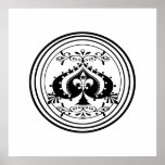 Ornate Poker Art Design posters