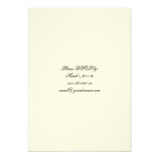 Ornate Purple Gold Wedding Celebration Personalized Announcement