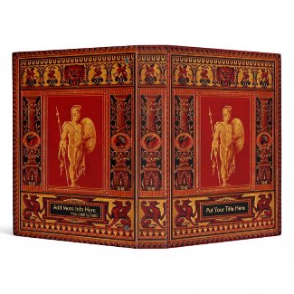 Ornate Roman Soldier Book Cover Binder binder