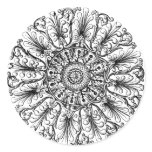 Ornate Rosette Victorian Wedding Envelope Seal Stickers