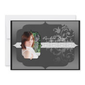 Ornate Scroll Graduation Announcement