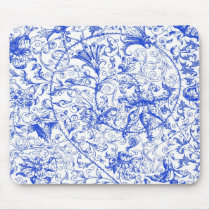 Ornate Swirls in Blue Mousepad