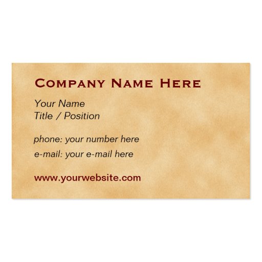 Ornate Vintage doorknocker #1D general purpose Business Card Templates (back side)