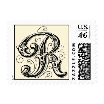 Ornate Vintage Monogram 'R'- Stamp