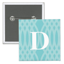 Ornate Woven Monogram - Letter D Pins