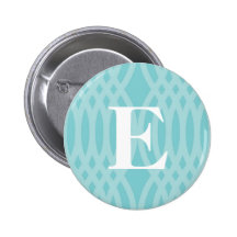 Ornate Woven Monogram - Letter E Button