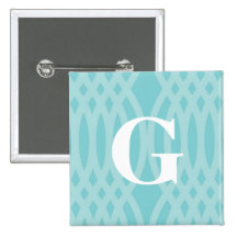 Ornate Woven Monogram - Letter G Button