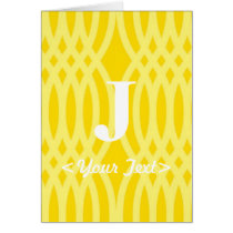 Ornate Woven Monogram - Letter J Cards
