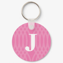 Ornate Woven Monogram - Letter J keychains