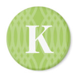 Ornate Woven Monogram - Letter K magnets