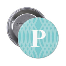 Ornate Woven Monogram - Letter P Pins