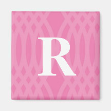 Ornate Woven Monogram - Letter R Refrigerator Magnets