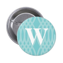 Ornate Woven Monogram - Letter W Button