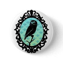 Ornated Framed Owl buttons
