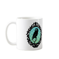Ornated Framed Owl mugs