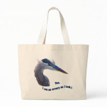 Ornery Blue Heron Bag