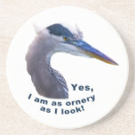 Ornery Heron Coaster
