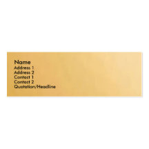 Oro de Novino Tarjetas De Visita