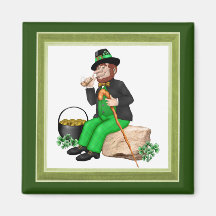 Oro del Leprechaun Imán De Frigorífico