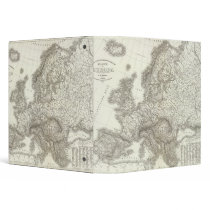 Orograph Europa - Physical Map of Europe 3 Ring Binders