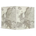 Orograph Europa - Physical Map of Europe 3 Ring Binders
