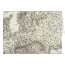 Orograph Europa - Physical Map of Europe Cards