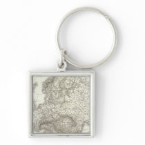 Orograph Europa - Physical Map of Europe Keychain