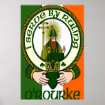 O'Rourke Clan Motto Poster Print