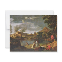 Orpheus And Eurydice By Poussin Nicolas Personalized Invitation