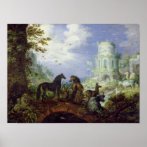 Orpheus Charming the Animals, 1626 Print
