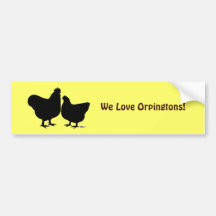 Orpington Silhouette Bumper Sticker