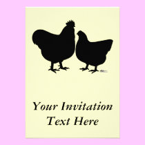 Orpington Silhouette invitations