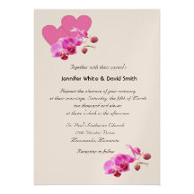 Orquídeas elegantes que casan la invitación
