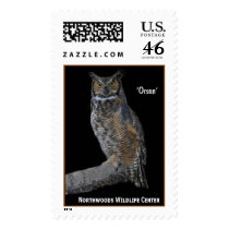 'Orson' Great Horned Owl postage