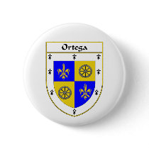 Ortega Coat of Arms/Family Crest buttons