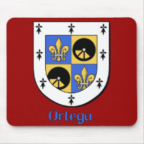 Ortega Family Shield Mousepad by NameShack Ortega Family Shield Mousepad