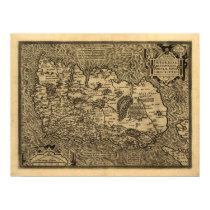 Ortelius’ Map of Ireland (1598) posters