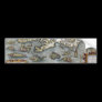 Ortelius Map Sea Monsters Bumper Sticker